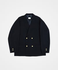 #-22 4B relax double blazer (Black)