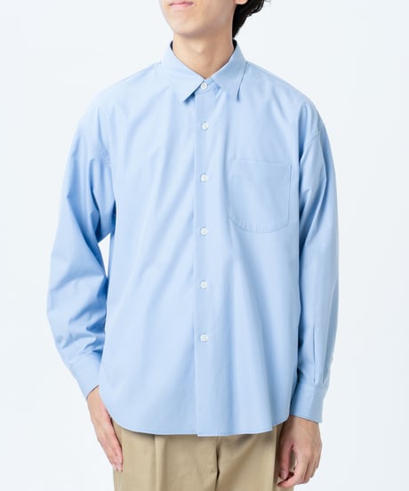 #-15 2way detachable collar shirt (Blue)