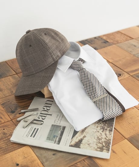 #-07 Reversible silk tie (Brown)