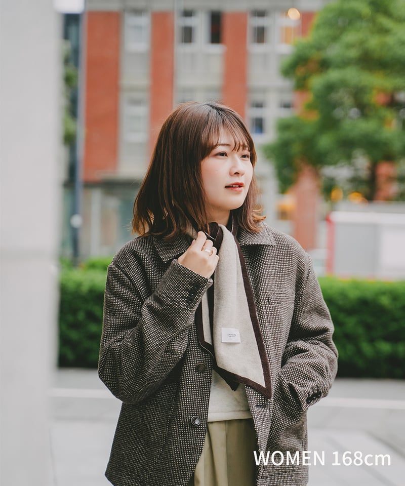 29 U-brid wool muffler scarf (Brown) | UNFOLK