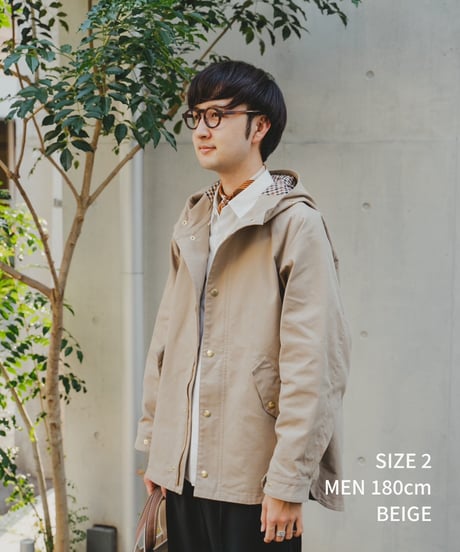 #-52 Memory twill classic mountain parka (Navy)