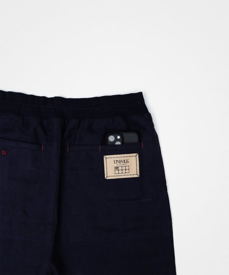 "UNFOLK CLASSIC" Banshu cotton linen relax pants