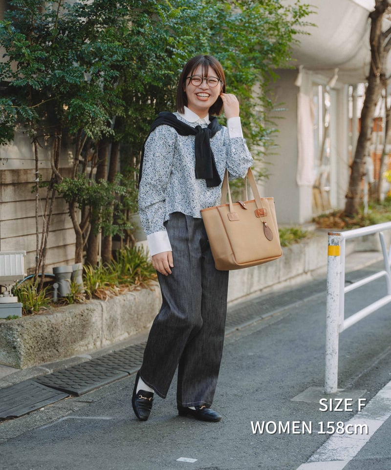79 2way detachable collar liberty print shirt