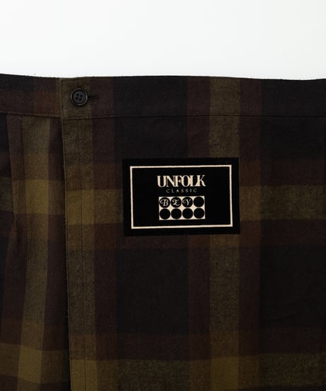 "UNFOLK CLASSIC" Banshu napping process check skirt
