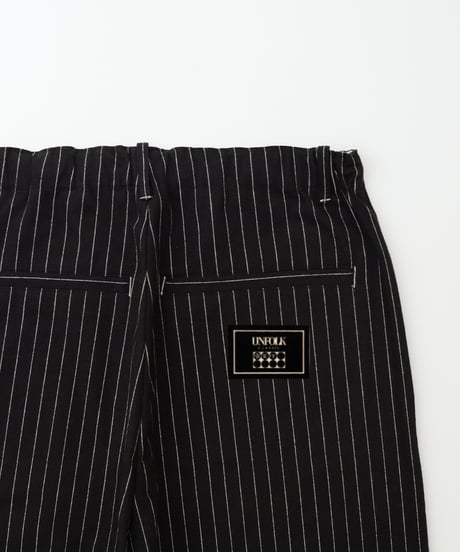 “UNFOLK CLASSIC” Banshu stripe pattern baloon pants