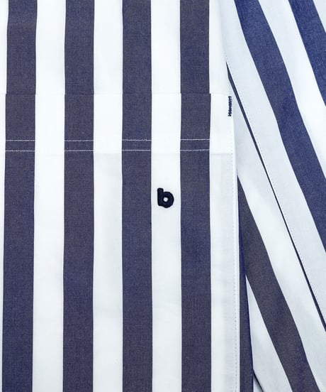 "UNFOLK CLASSIC" Banshu shuttle stripe shirt jacket
