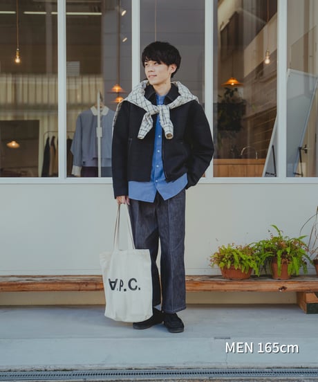 “UNFOLK CLASSIC” Enshu washi cotton cutting design blouson