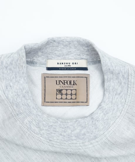 "UNFOLK CLASSIC" Banshu double gauze bias cut tshirt