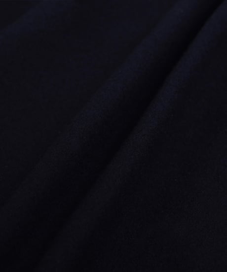 #-50 Wool melton relax varsity jacket (Navy)