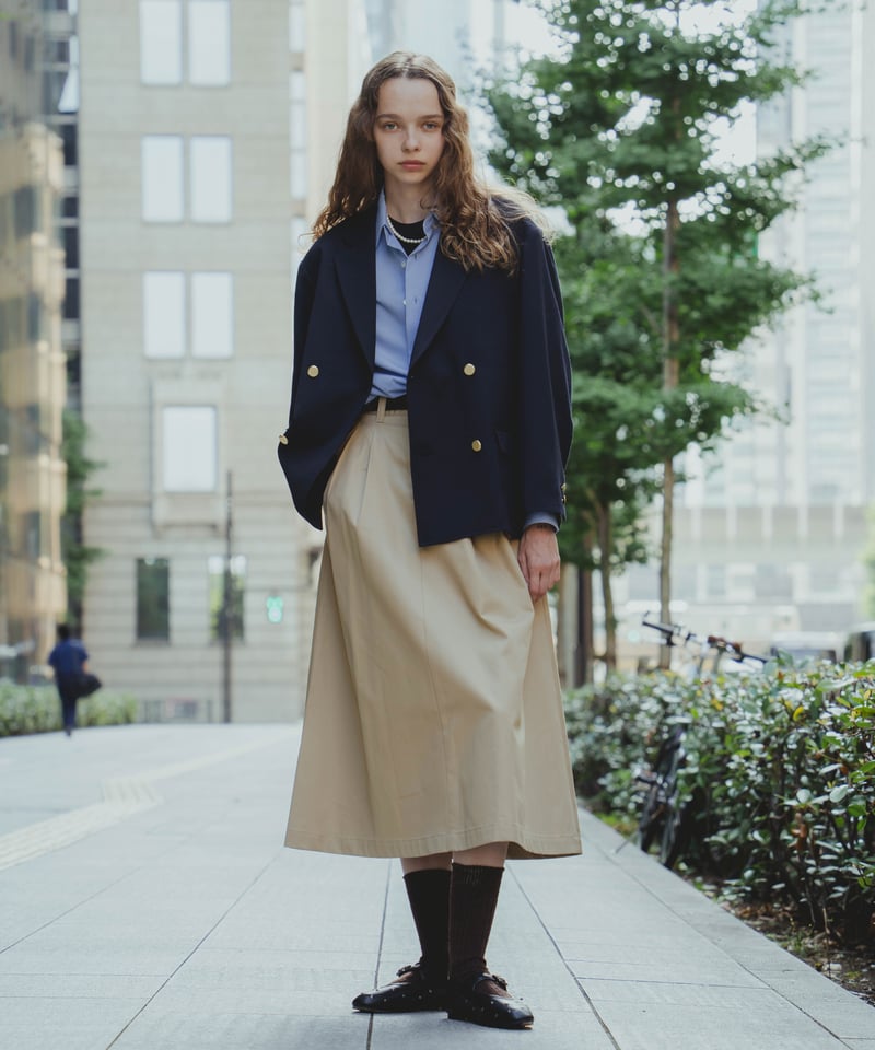 22 4B relax double blazer (Navy) | UNFOLK