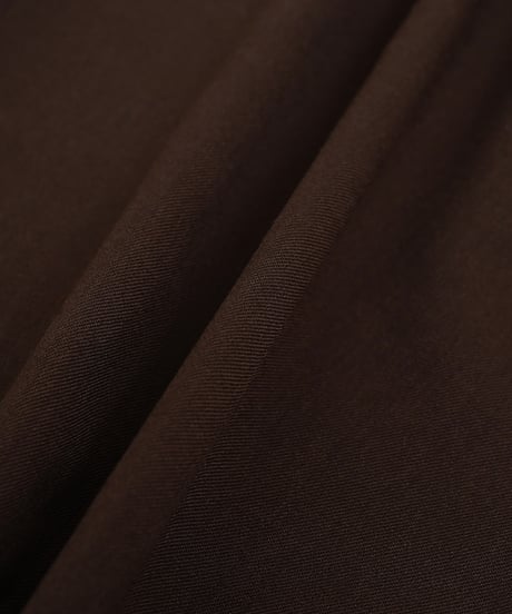 #-47 Wool mix 2tuck slacks (Brown)