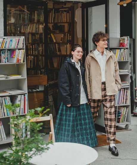 #-52 Memory twill classic mountain parka (Navy)