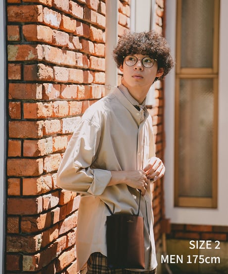 #-15 2way detachable collar shirt (Beige)