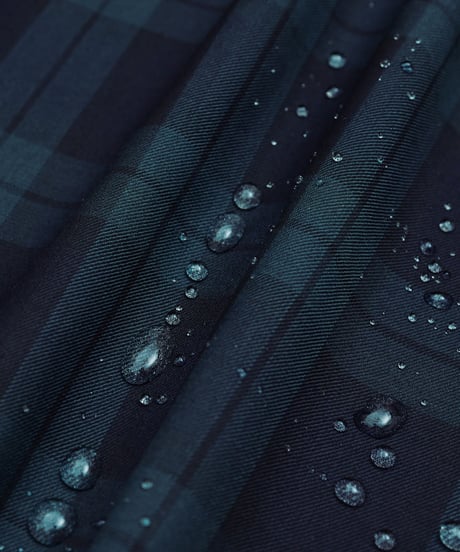 #-75 W/P gabardine 2tuck straight check pants
