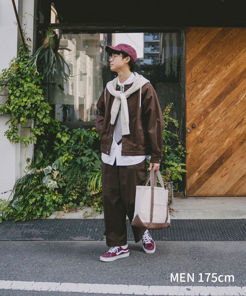 03 Ventile gabardine 2tuck pants | UNFOLK