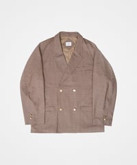 #-31 4B relax double check blazer (Beige)