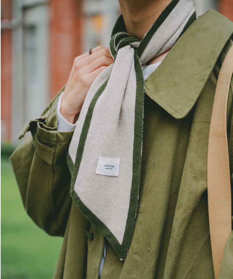 29 U-brid wool muffler scarf (Green) | UNFOLK