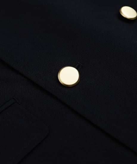 #-22 4B relax double blazer (Black)