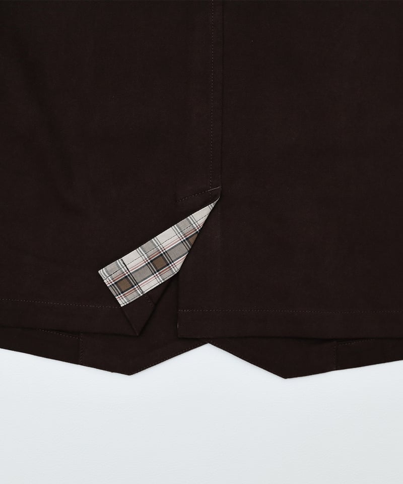 48 Peach brushed classic vest (Brown) | UNFOLK