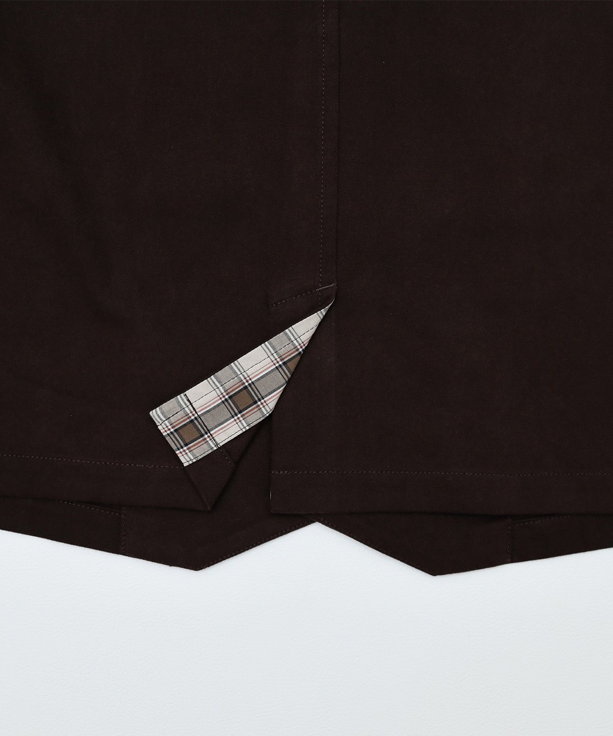 48 Peach brushed classic vest (Brown) | UNFOLK
