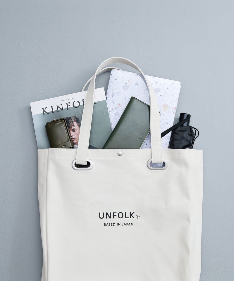 04 Heavy canvas big tote bag | UNFOLK