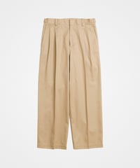 #-24 Ventile gabardine 2tuck straight pants (Beige)
