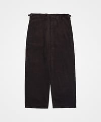 75 W/P gabardine 2tuck straight check pants |