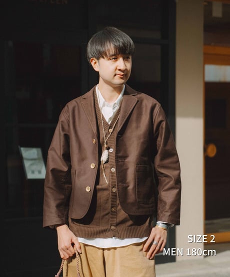 #-67 3B cotton moleskin single jacket