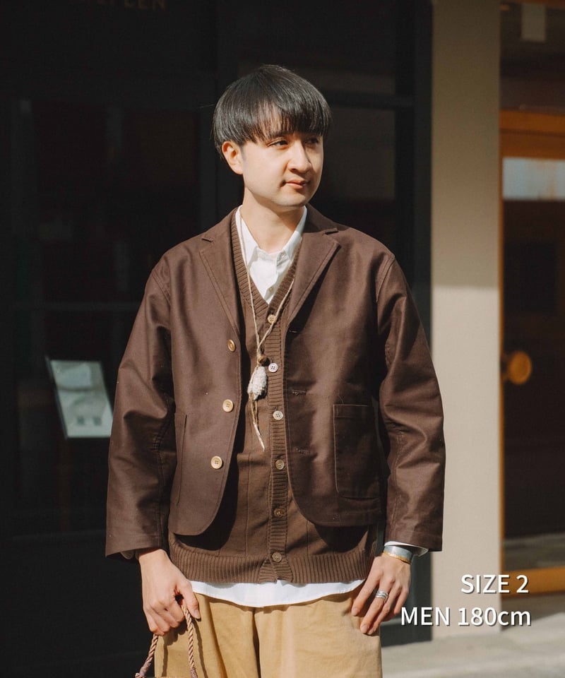 67 3B cotton moleskin single jacket | UNFOLK