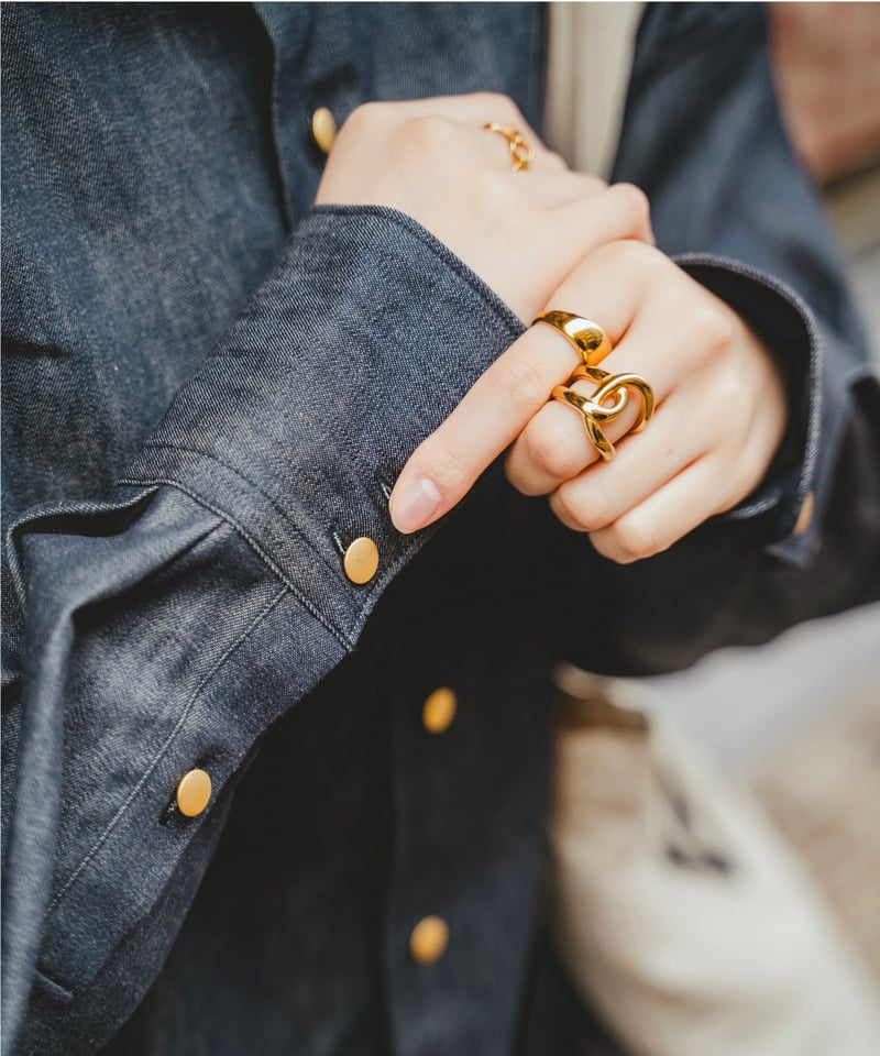 40 EX. 2way cropped denim shirt | UNFOLK
