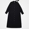 #-44 2way detachable collar shirt onepiece (Black)