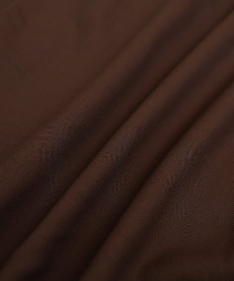 #-41 2way detachable collar wool shirt（Brown）