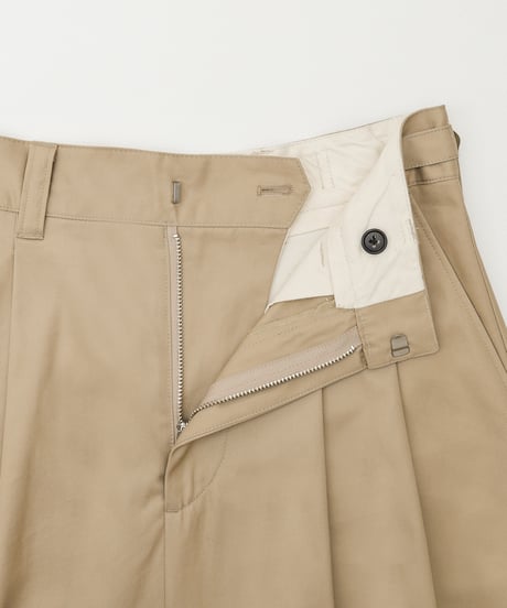 #-70 Ventile gabardine 2tuck skirt (Beige)