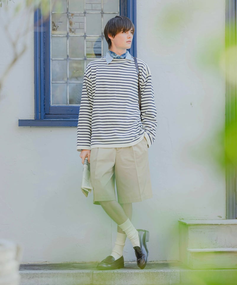 63 Ventile gabardine 2tuck flare shorts (Beig