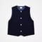 #-48 Peach brushed classic vest (Navy)