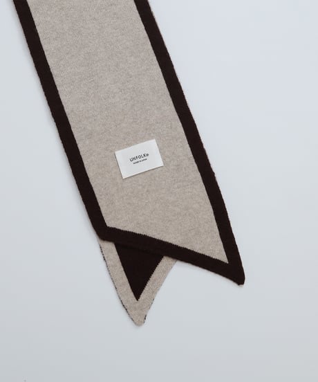 #-29 U-brid wool muffler scarf (Brown)