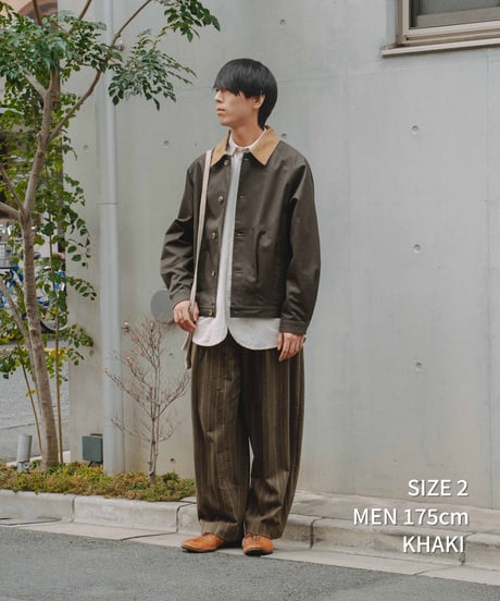 #-45 Ventile gabardine 2way blouson (Khaki)