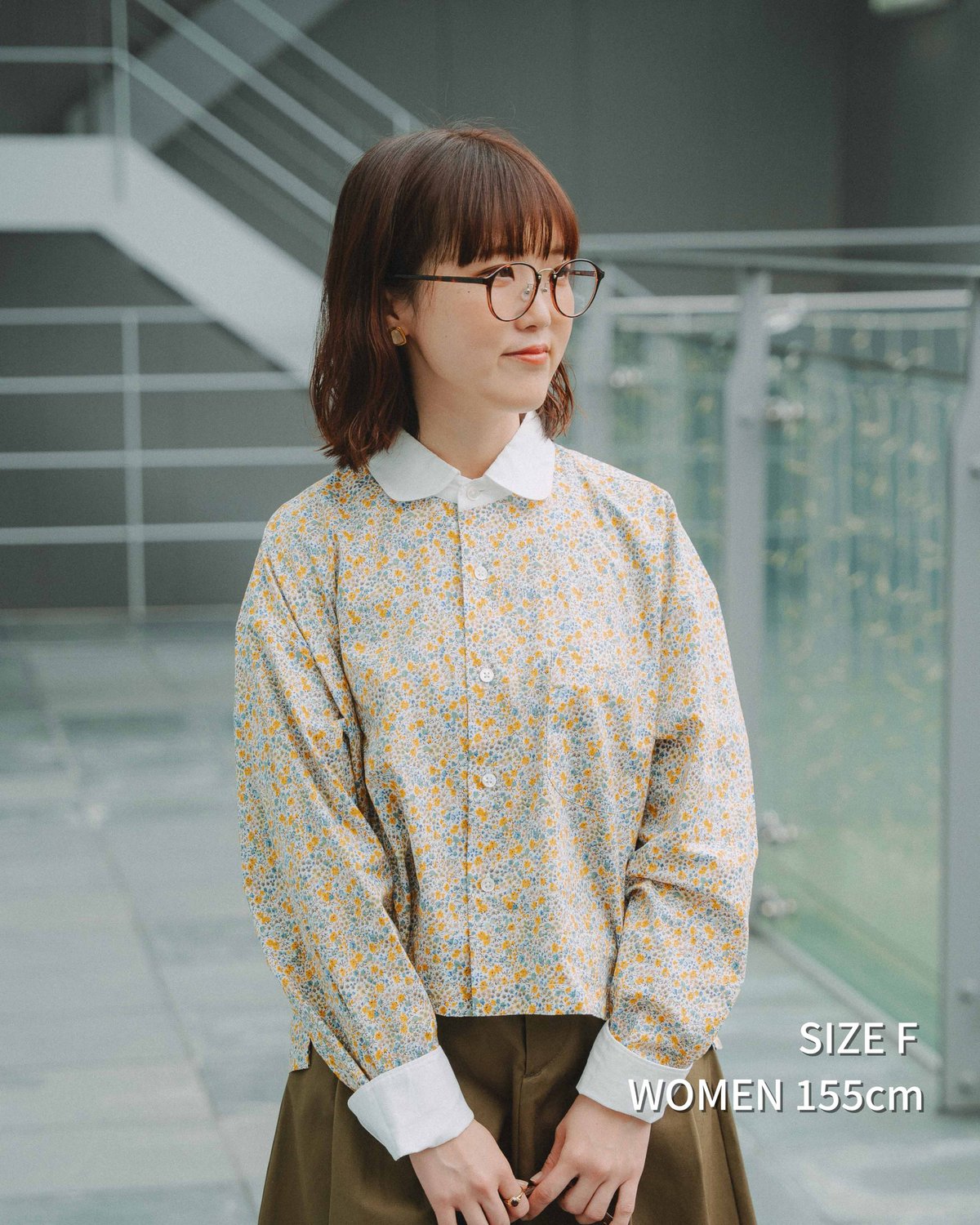 トップス 2way detachable collarliberty printshirt 79 2way detachable collar liberty print shirt