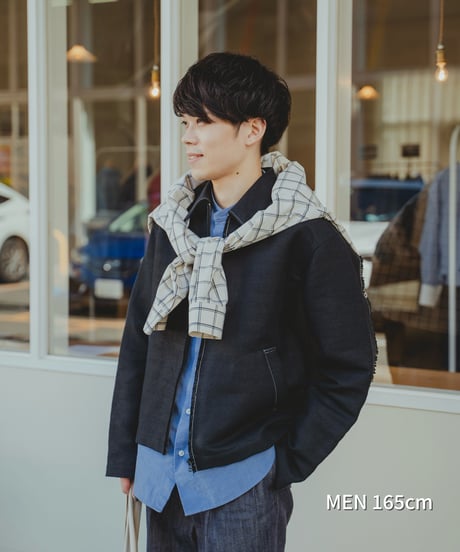 “UNFOLK CLASSIC” Enshu washi cotton cutting design blouson