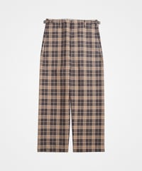 #-21 Seamless classic check pants (Beige)