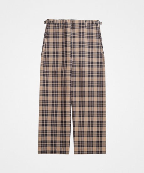 #-21 Seamless classic check pants (Beige)