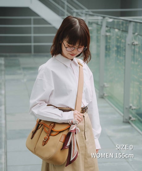 #-78 2way detachable collar stripe shirt (Pink)