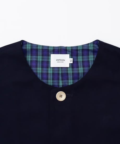 #-48 Peach brushed classic vest (Navy)