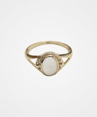 #-84 Silver925 classic stone ring (Moonstone)