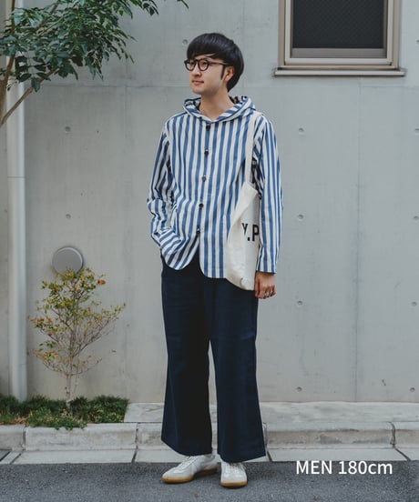 "UNFOLK CLASSIC" Banshu cotton linen relax pants