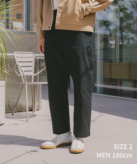 #-18 Seamless gabardine chino pants (Black)