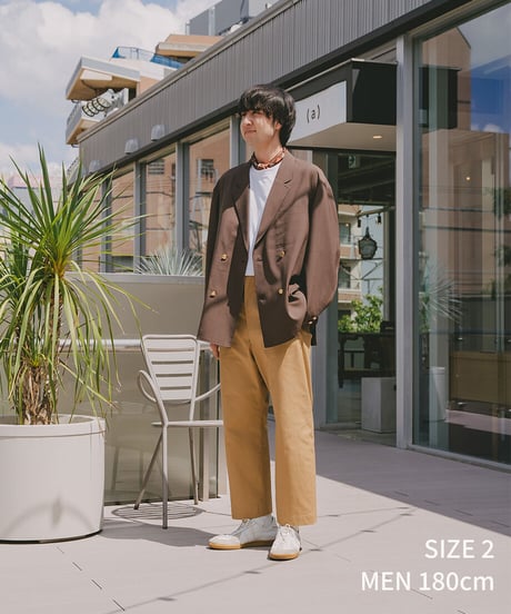 #-22 4B relax double blazer (Brown)