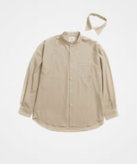 #-15 2way detachable collar shirt (Beige)