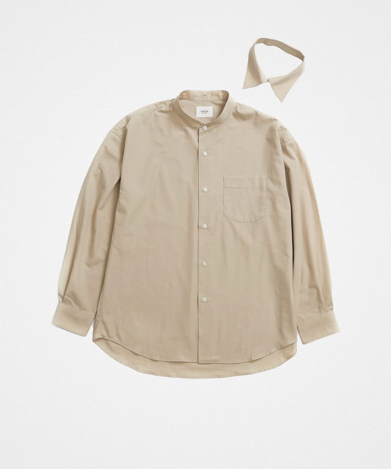 15 2way detachable collar shirt (Beige) | UNF