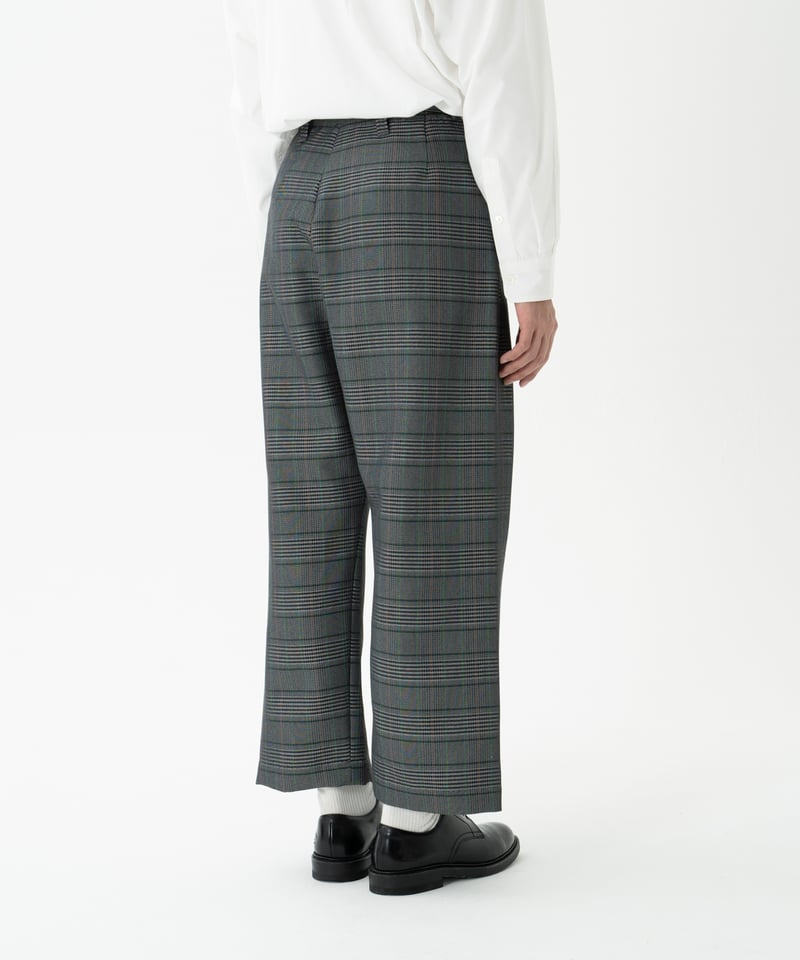54 Seamless classic check pants (Gray) | UNFOLK